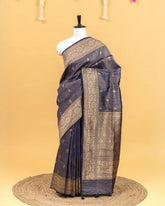 SC3288 - Tussar Saree With Gold And Copper Butta